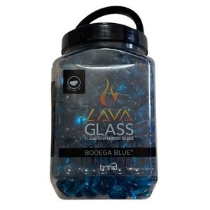 Bond Manufacturing 50686 LavaGlass Fire Pit Dispersion Glass, Bodega Blue NEW